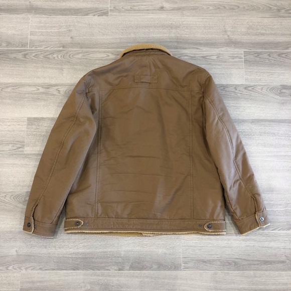 Men’s Jacket With Faux Shearling - Picture 4 of 4